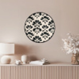 Abstract - Patroon - Zwart Fotolijst rond zonder passe partout klein 856 -sfeer3