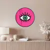 Minimalistisch - Oog - Roze Fotolijst rond zonder passe partout klein -sfeer3