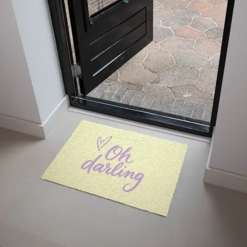Oh darling - Geel - Hart Deurmat klein -sfeer5