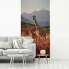 Giraffen - Hoog gras - Acaciabomen fotobehang vinyl groot -woonkamer