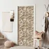 Waaierstructuren - Beige - Vezeltextuur deurposter klein 289 -sfeer6