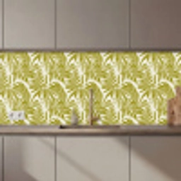 Palmblad - Patroon - Groen keuken achterwand 2 middel 871 zz_3dshopping