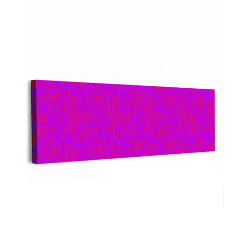 Zebra - Neon - Roze - Paars canvas 2cm klein 828 -z3d