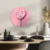 Snoep - Lolly - Hart- Roze KitchenYeah - Keuken - Wandcirkel Forex klein -sfeer2