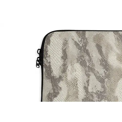 Slang - Patroon - Taupe laptophoes neopreen klein 279 -detail