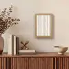 Minimalistisch - Strepen - Beige Light Box met kabel (Tafellamp) klein 925 -sfeer2