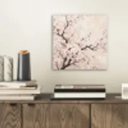 Bloesem - Illustratie - Taupe aluminium wit klein -sfeer1