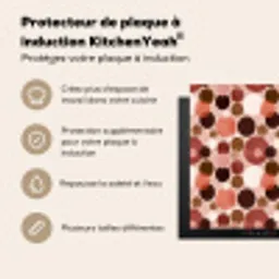 Cirkels - Modern - Kleurrijk Inductie beschermer vinyl 3mm middel 274 -usfeer2_FR