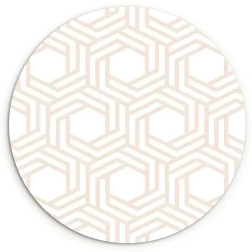 Design - Geometrie - Patroon Wandcirkel kunststof plaat 5mm dik klein 188 -3d