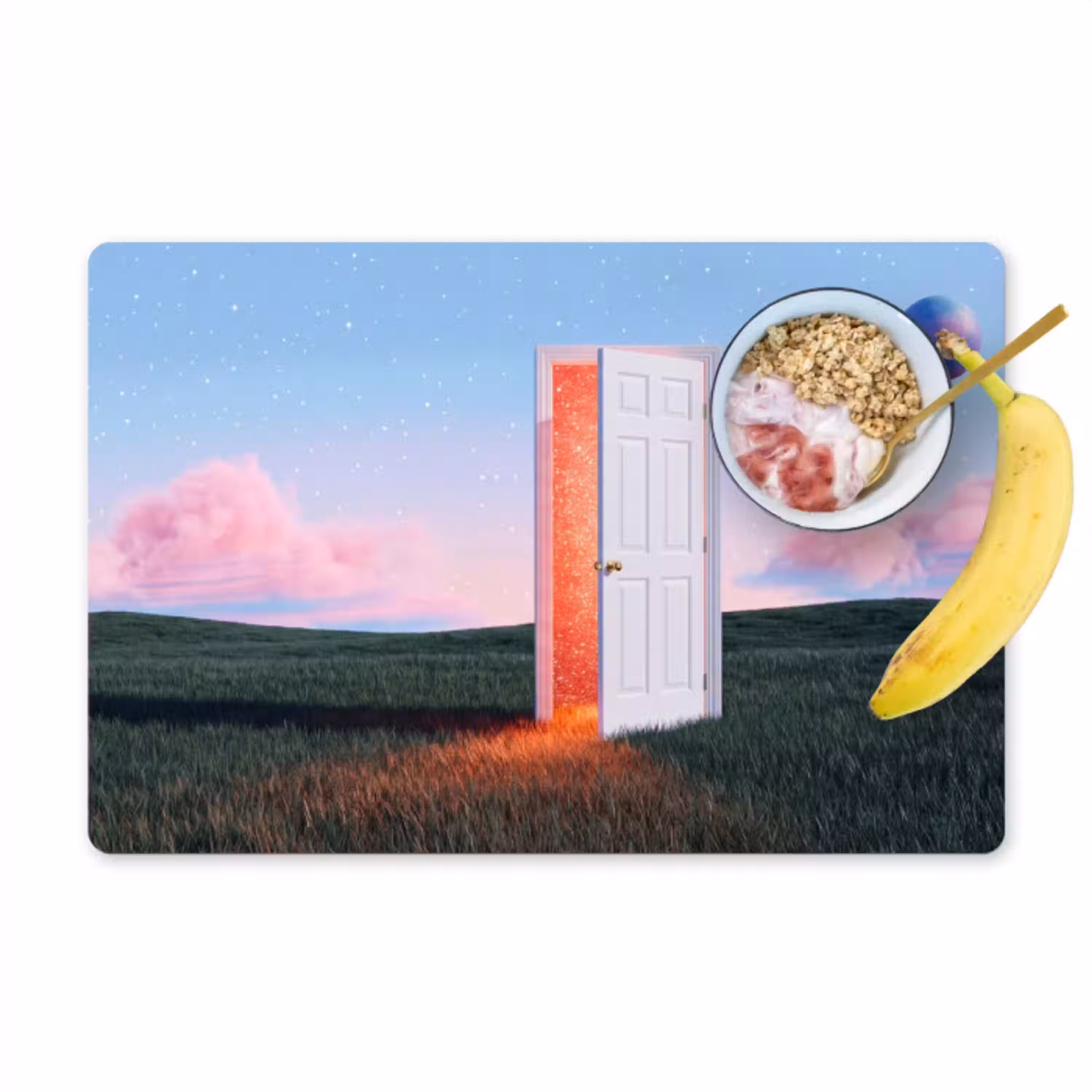 Deur - Fantasie - Ruimte Placemat vinyl groot -zzzproduct_Kitchenyeah-website