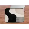 Abstract - Japandi - Beige - Modern laptophoes neopreen klein -tafel