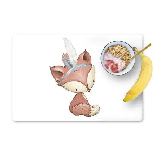 Vos - Dier - Bosdieren Placemat vinyl groot -zzzproduct_Kitchenyeah-website