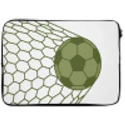Voetbal - Goal - Sport - Groen laptophoes neopreen klein -zkaufland3dotto