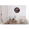 Marmer - Goud - Roze Wandcirkel aluminium klein -woonkamer
