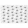 Bloemen - Patroon - Zwart - Wit Placemat vinyl groot 368 -zzsfeer1_Kitchenyeah-website