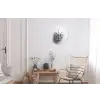 Basketbal - Wit - Schaduw - Lijnen Wandcirkel aluminium klein -woonkamer