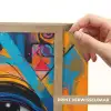 Graffiti - Kleuren - Oog - Kunst Light Box met batterij (Wandlamp) middel -USP_websiteprintNL