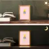 Grl pwr - Bliksem - Roze Light Box met kabel (Tafellamp) klein -sfeer3