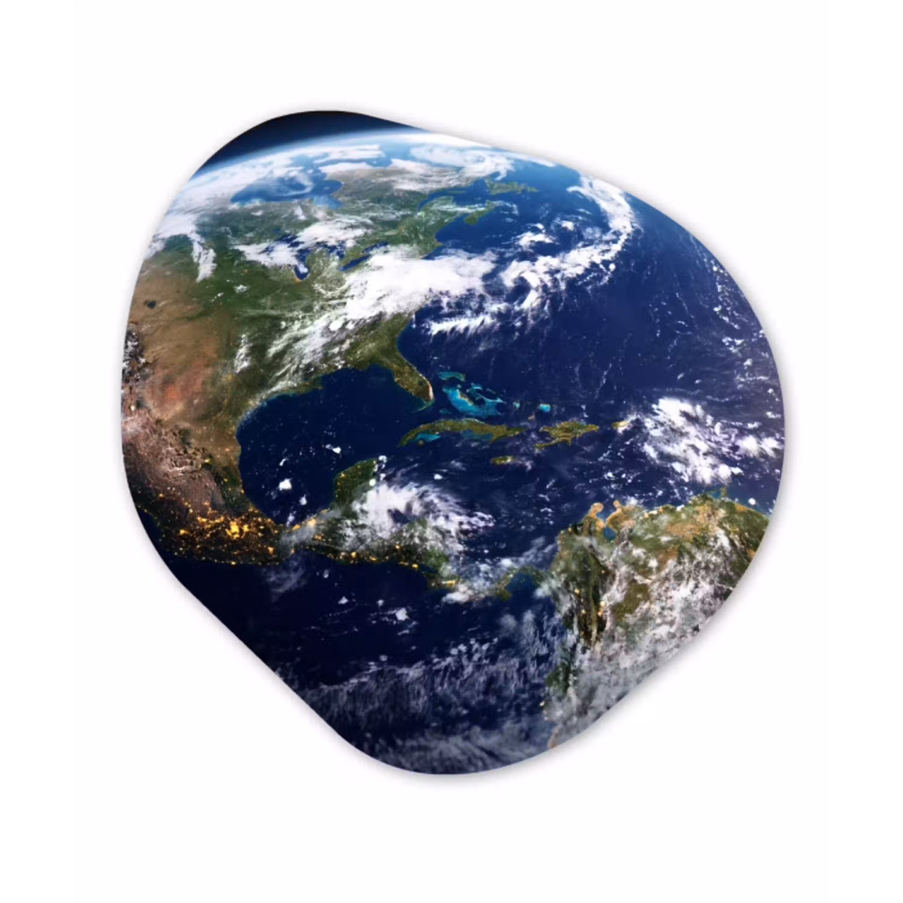 Planeet - Ruimte - Kosmos Wandcirkel Organisch Forex 3mm klein -3d