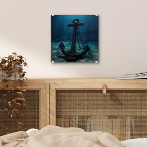 Anker - Ijzer - Zeebodem - Zand plexiglas 5mm klein -sfeer4