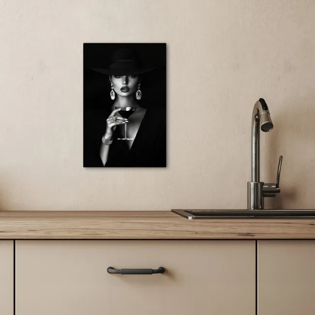 Vrouw - Cocktail - Chic KitchenYeah - Keuken - Canvas klein -sfeer2