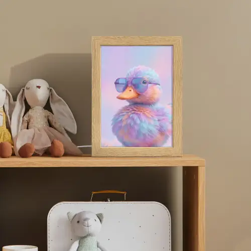 Eend - bril - Pastel Light Box met kabel (Kinderlampje) klein -sfeer2_kind