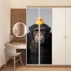 Chimpansee - Badeend - Grijs deurposter klein -sfeer3