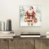Kerstman- Winter - Sneeuw - Wit - Rood plexiglas 5mm klein -sfeer1
