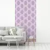 Patroon - Roze - Paars fotobehang vinyl groot 64 -woonkamer