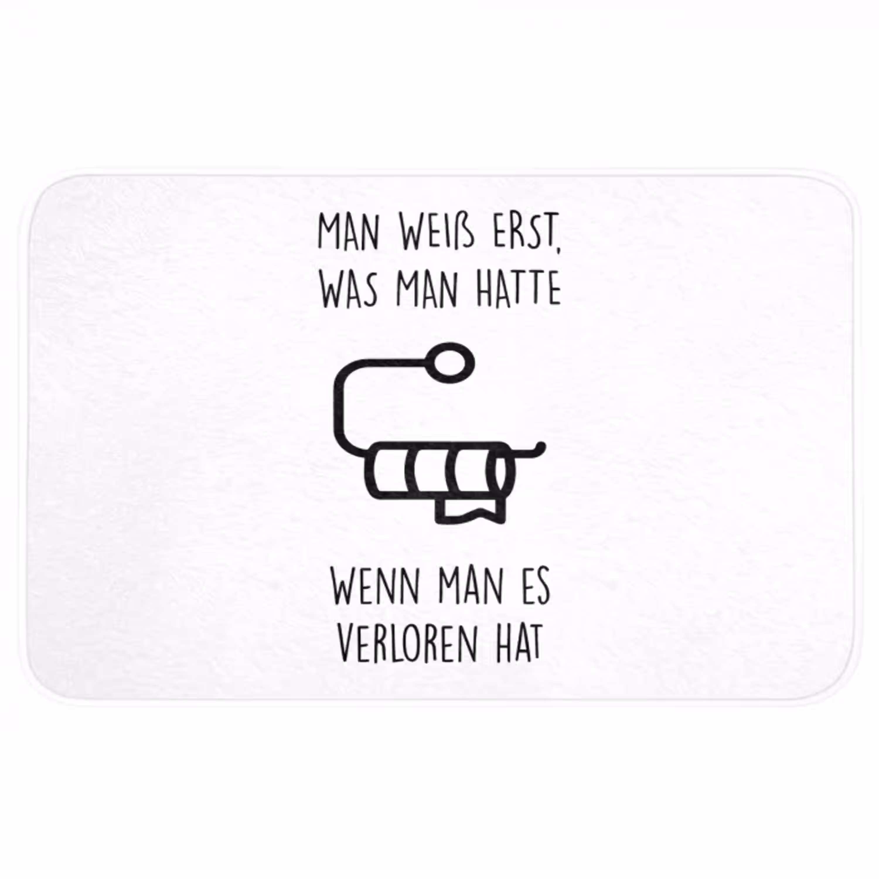 Quotes - Wit - WC papier - Humor WCmat middel -3d