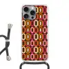 Modern - Retro - Kleurrijk Hoesje iPhone 16 Pro Max met koord klein 804 -3d