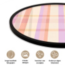 Pastel - uitpatroon - Geometrisch Fotolijst rond zonder passe partout klein 856 -closeup_NL