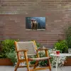 Schotse hooglander - Berg - Landschap - Bomen - Koe - Natuur Tuinposter op houten frame 2 cm dik klein -sfeer3