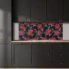 Rozen - Bloem - Patroon - Rood keuken achterwand 2 middel 871 -sfeer1