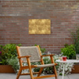 Industrieel - Textuur - Goud Tuinposter op houten frame 2 cm dik klein 845 -sfeer3