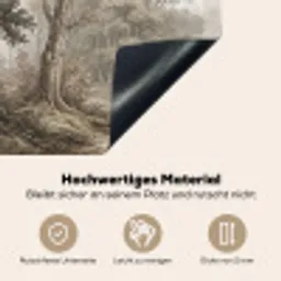 Natuur - Bos - Eik Inductie beschemer met haakjes klein -ky-onderkant-de