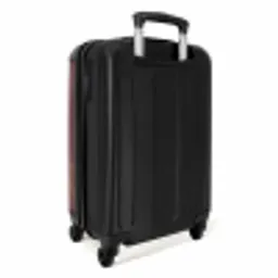 Minimal - Kastanjebruin met gouden golven NBS - Handbagage koffer - Unisex middel -achterkant