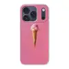 Hoorntje - Schepijs - Roze Telefoonhoesje iPhone 17 Pro klein -3d