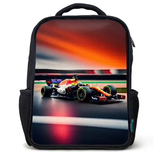 Furious F1 Rugzak - Zwart middel -3d