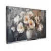 Bloemen - Wit - Vaas - Modern canvas 2cm klein -z3d