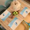 Strandlaken - Strepen - Parasol - Strand Placemat vinyl groot -zzsfeer5_Kitchenyeah-website