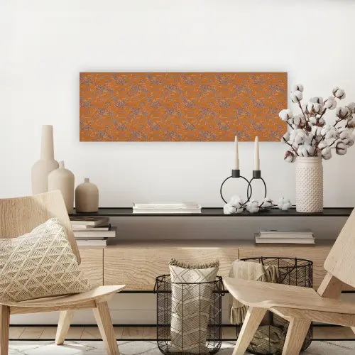Oranje - Sierlijk - Bloemen canvas 2cm klein 828 -sfeer6