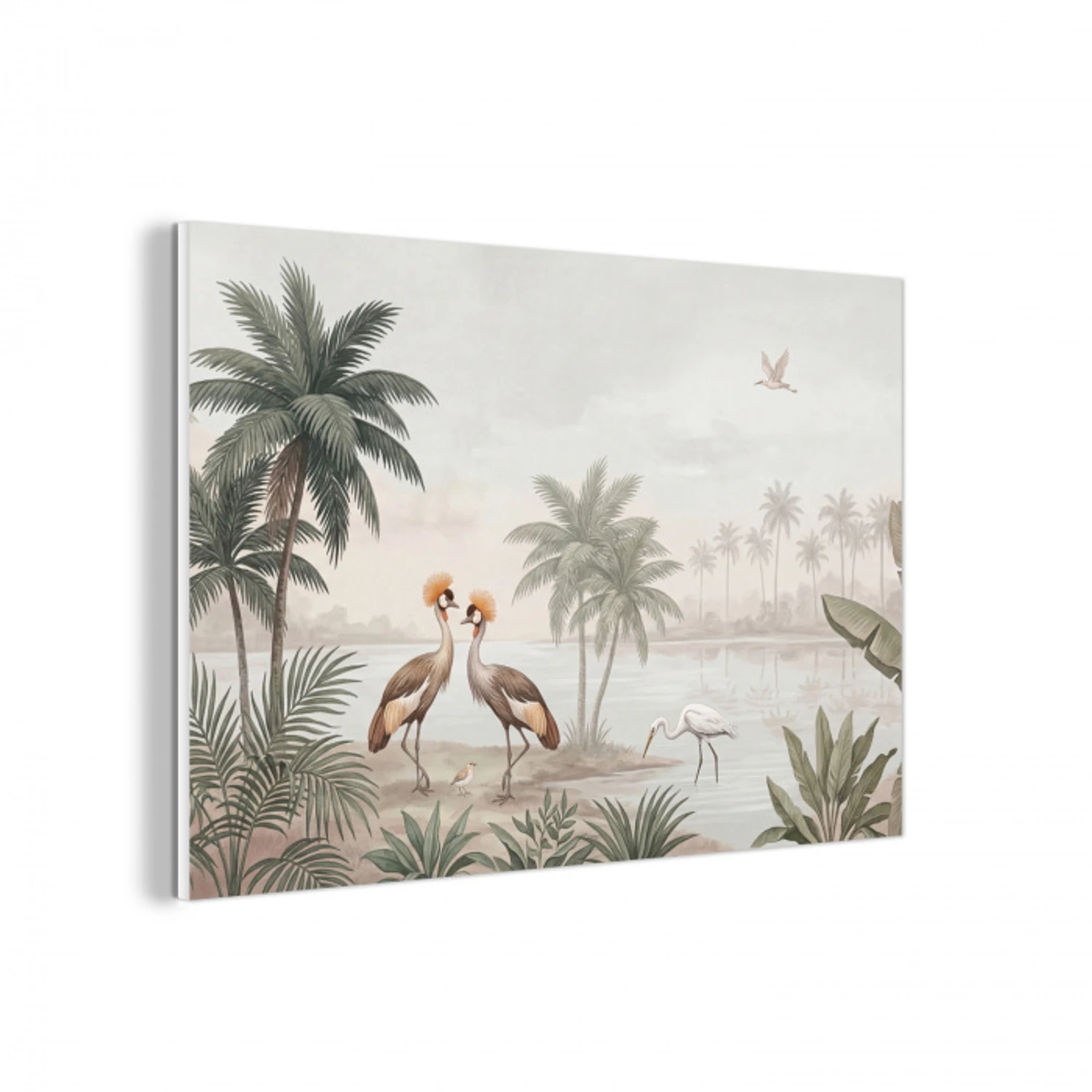Kraanvogels - Palmbomen - Tropisch forex 5mm xxl -3d