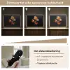 Bloem - Orchidee - Oranje Light Box met batterij (Wandlamp) middel -USP_dimbaarNL
