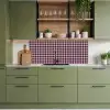 Plaid - Patroon - Roze - Zwart keuken achterwand 2 middel 871 -sfeer3
