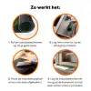 Marmer - Groen - Luxe - Goud - Marmerlook Inductie beschermer vinyl 3mm klein -zzzzzzz-td-werking