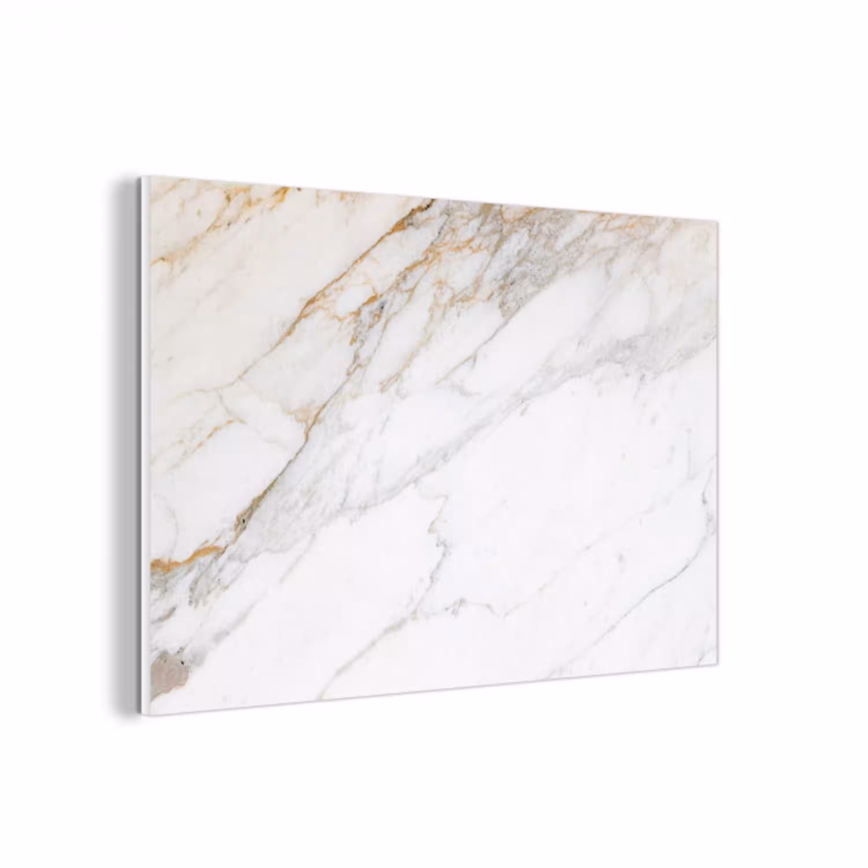 Marmer - Steen - Wit - Goud - Marmerlook - Steen - Luxe forex 5mm xxl -3d