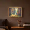 Bos - Zon - Natuur - Herfst Light Box met batterij (Wandlamp) middel -sfeer4