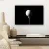 Golfbal - Minimalistisch - Wit canvas 2cm klein -sfeer6