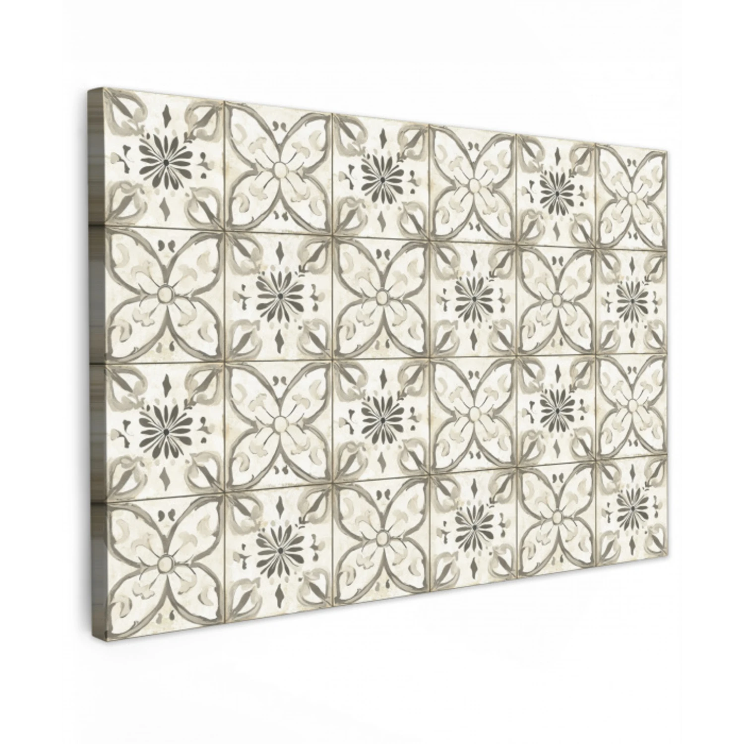 Antiek - Tegel - Beige Tuinposter op houten frame 2 cm dik klein 845 -3d